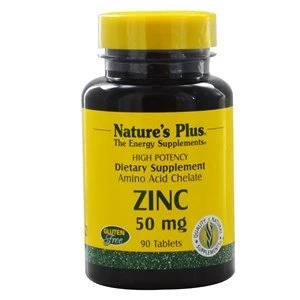 Image of Natures Plus Zinc 50 mg Tablets 90 Tabs