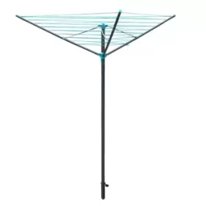 Image of Jvl 3 Arm Powder Coated Steel Rotary Airer, 30 Metres