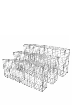 Image of Gabion Baskets 100 x 80 x 30cm 6 Pack