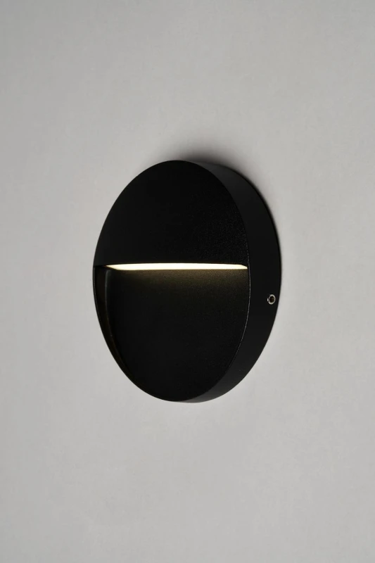 Image of Zink Onza 3W LED Round 11cm Guide Light Cool White in Black