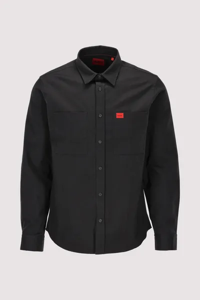 Image of HUGO Egrin Shirt Black M