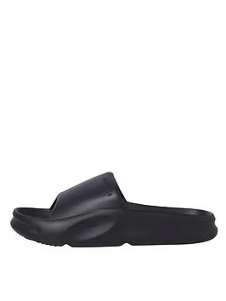 Image of Jack & Jones Chunky Moulded Sliders - Dark Grey, Size 11, Men Dark Grey VUU21 Male 11