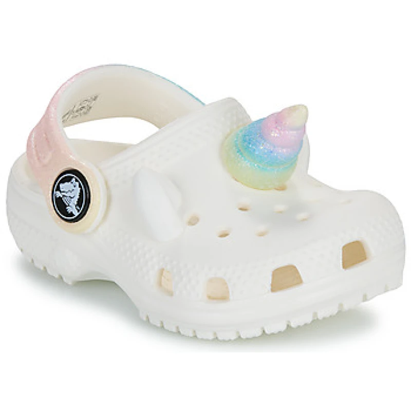 Image of Crocs Classic IAM Rainbow UnicornCgT boys's Children's Clogs (Shoes) in Beige
