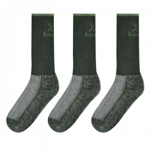 Image of Karrimor Midweight Boot Sock 3 Pack Mens - Green