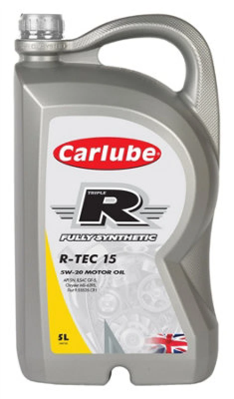 Image of Carlube Engine Oil Triple R 5W20 Chrysler Fully Synthetic 5 Litres R-Tec 15 5L