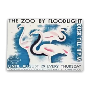 Image of London Underground Visit The Zoo Vintage Metal Sign