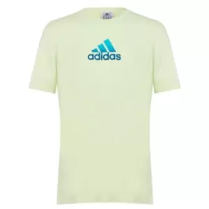 Image of adidas Graphic Logo T-Shirt Mens - Yellow