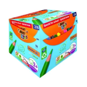 Image of Bic Kids Eco Triangle Colouring Pencils Assorted (Pack of 216) 944077