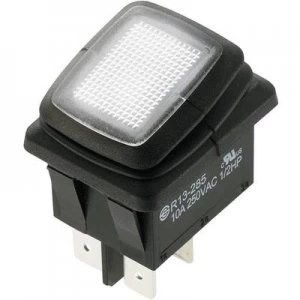 Image of SCI Toggle switch R13 285A8L1 01 250 V AC 10 A 2 x OffOn latch