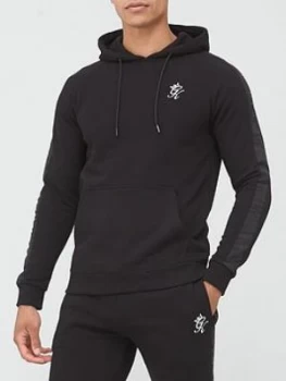 Image of Gym King Gym King Tape Text Hoodie