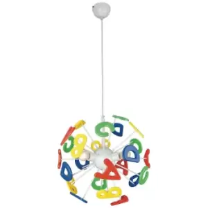 Image of Plafonnier enfant Metal,plastique Multicouleur 3 ampoules cm