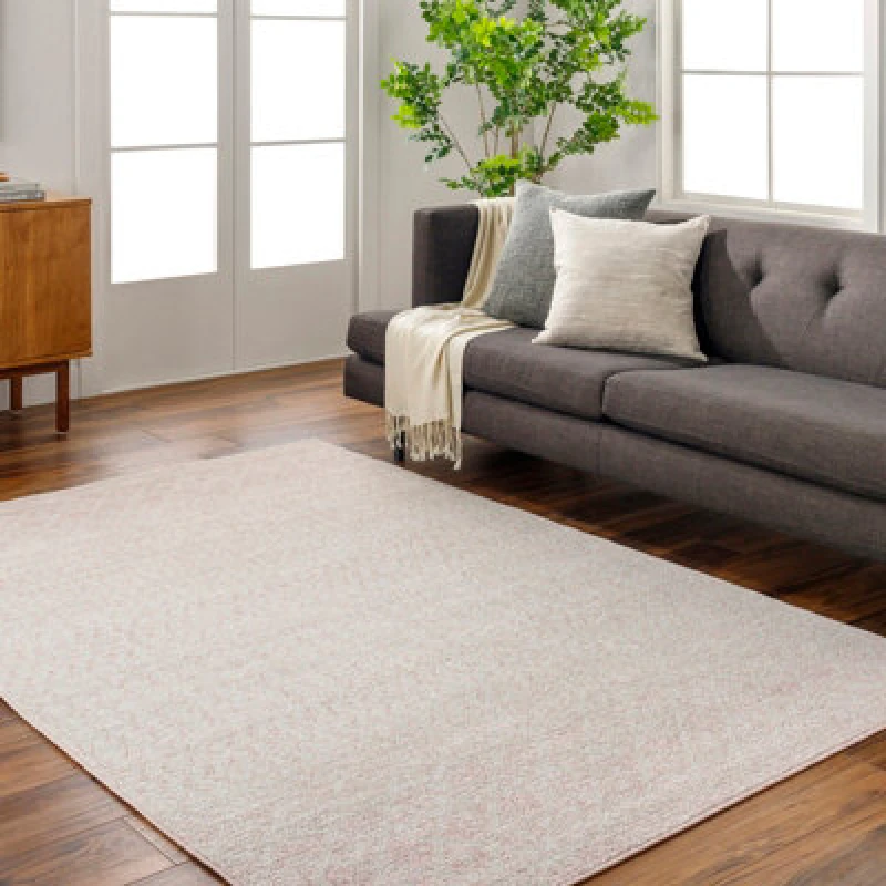 Image of Livabliss Scandi Global Pink Mila Area Rug 160 X 230 Cm - Easy Care, Non Shedding, Ideal For Living Room & Bedroom