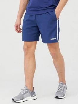 Image of Adidas 3 Stripe Linear Chelsea Short - Blue
