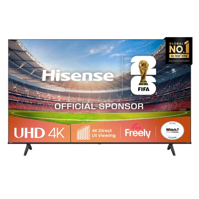 Image of Hisense A6QTUK 75" Smart 4K Ultra HD TV 75A6QTUK Black