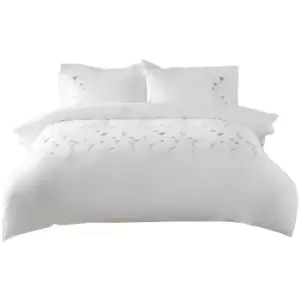Image of Belledorm Imogen Duvet Cover Set (Superking) (White) - White