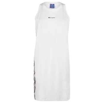 Image of Champion Sleeveless Tape Dress - White