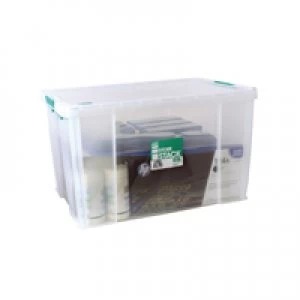 Image of StoreStack 85 Litre Clear W660xD440xH390mm Storage Box RB11090