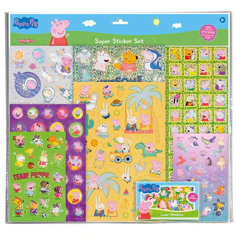 Image of Totum Peppa Pig Super Sticker Set Multi unisex