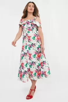 Image of Garden Party Floral Roses Dress