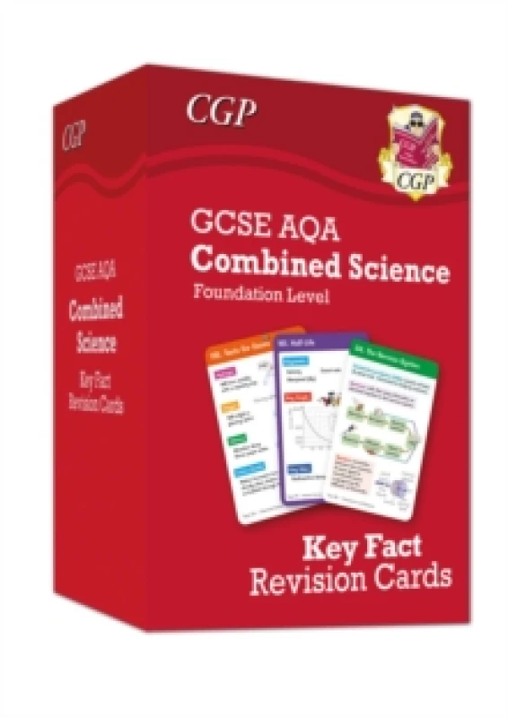 Image of New GCSE Combined Science AQA Foundation Key Fact Revision Cards - Summary cards for quick revision Hardback