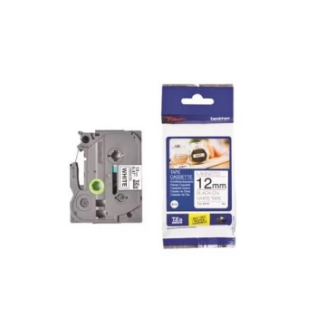Image of Brother TZE231S 12mm Label Tapes - White/Black