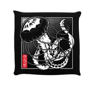Image of Unorthodox Collective Oriental Jelly Fish Filled Cushion (One Size) (Black)