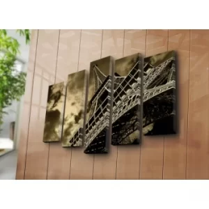 Image of 5PATK-77 Multicolor Decorative Canvas Painting (5 Pieces)