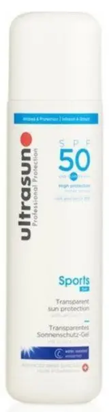 Image of Ultrasun Sports Transparent Sun Protection Gel SPF50 200ml