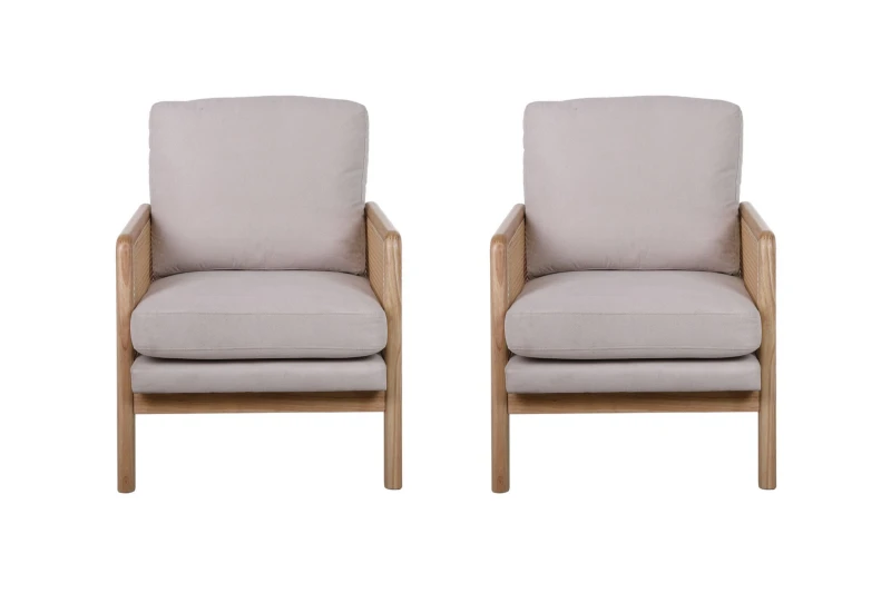 Image of Birlea White 2 Chairs Bundle Birlea Ida White One Size Unisex 5056206656317