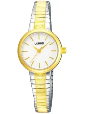 Image of Lorus Ladies Stainless Steel Two Tone Expandable Bracelet Watch...