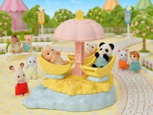 Image of Sylvanian Families Baby Star Carousel Playset