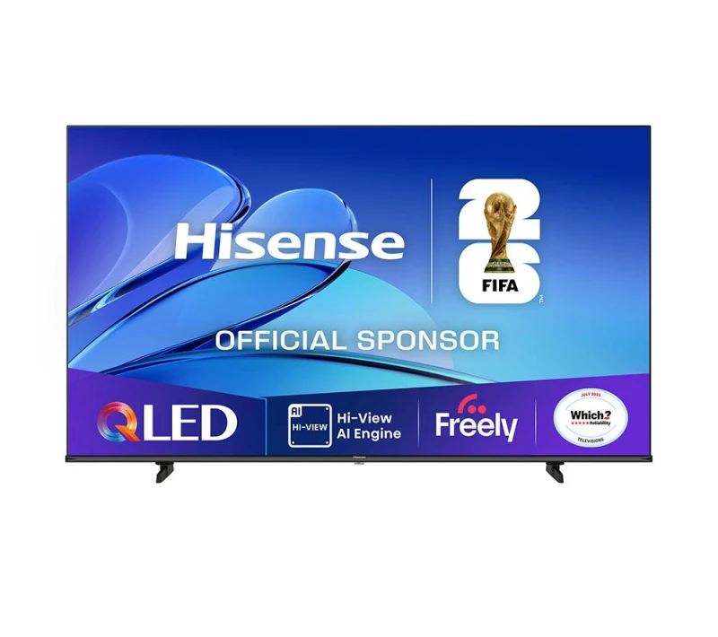 Image of 55" HISENSE E7Q QLED 4K Smart AI TV with Freely - 55E7QTUK, Black 6942351418674