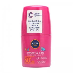 Image of Nivea Sun Kids Pink Roll On SPF 50 50ml