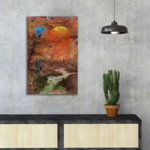 Image of FAMOUSART-061 Multicolor Decorative Canvas Painting