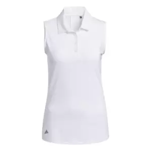 Image of adidas ULT365 Sleeveless Polo Shirt Womens - White