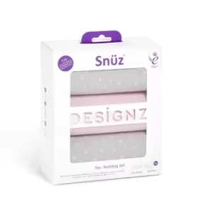 Image of Snuz 3 Piece Crib Bedding Set - Rose Spot
