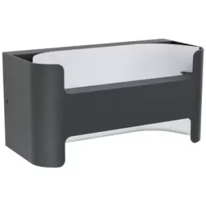 Image of Eglo Passirano LED Outdoor Modern Wall Light Black, White IP44