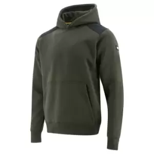 Image of Caterpillar Mens Essentials Hooded Sweatshirt (M) (Army Moss)