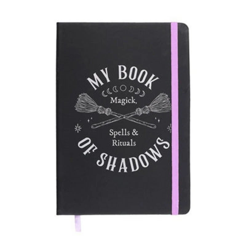 Image of Something Different Something Different The Coven Club Book Of Shadows A5 Notebook in Black One Size Unisex 5063852075621