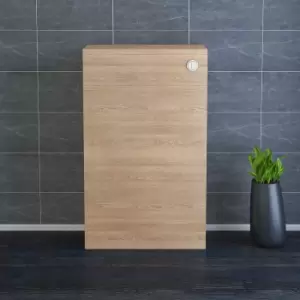 Image of 500mm Light Oak Back to Wall Unit with Concealed Cistern (No Toilet/Pan)
