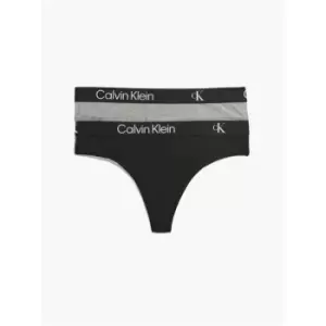Image of Calvin Klein Modern Thong 2PK - Black