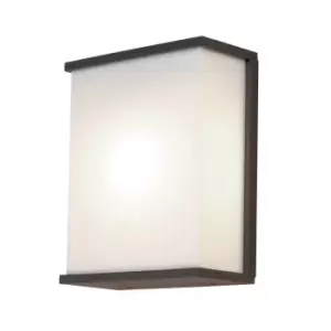 Image of Outdoor IP54 Twin Wall Light Dark Grey LED E27 60W