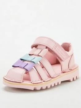 Image of Kickers Girls Kick Tri Bow Sandal - Pink