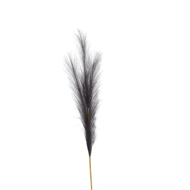 Image of Hill Interiors UK Homeliving Grey Faux Pampas Grass Stem