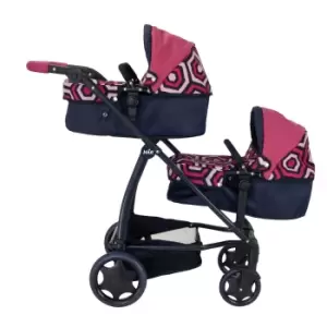 Image of Joie Junior Evalite Twin Pushchair In Geo Print
