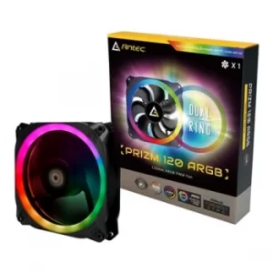 Image of Antec Prizm 120 ARGB 120mm 2000RPM PWM Addressable RGB LED Fan