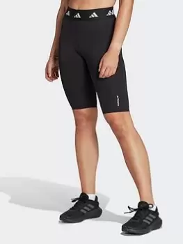 Image of adidas Techfit Period Proof Bike Short Tights, Black, Size 2Xs, Women