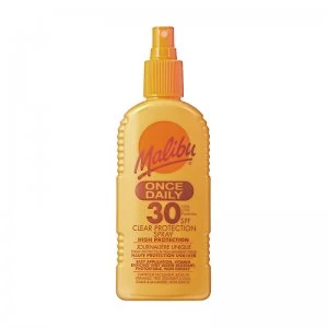 Image of Malibu Once Daily Clear Protection Spray SPF30 200ml