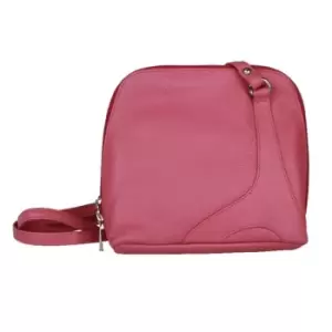 Image of Eastern Counties Leather Womens/Ladies Farah Handbag With Panel Detail (One Size) (Rose)