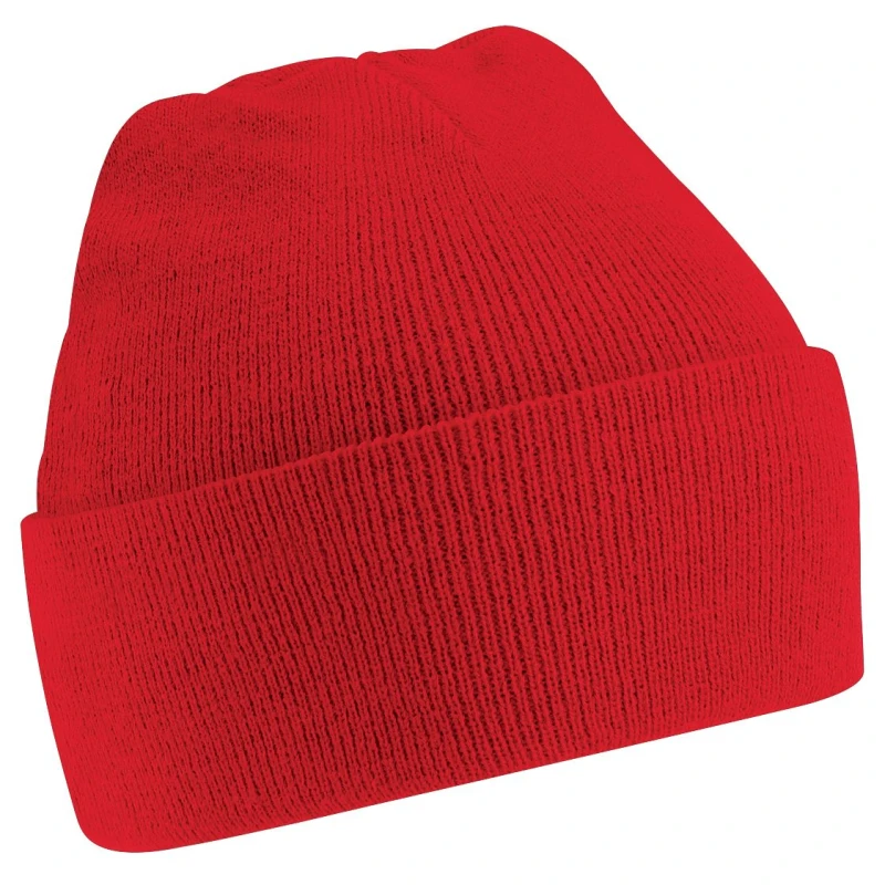 Image of Beechfield Knitted Soft Touch Winter Hat in Red Red Unisex One Size